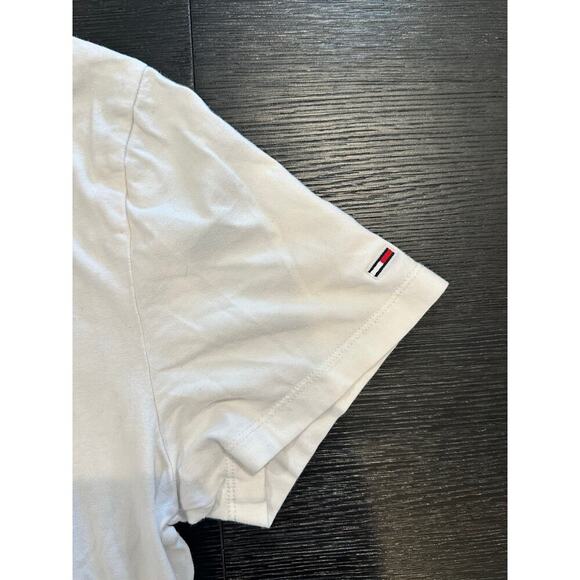 Tommy Hilfiger Neon Script T Shirt Classic White Large - Picture 5 of 10